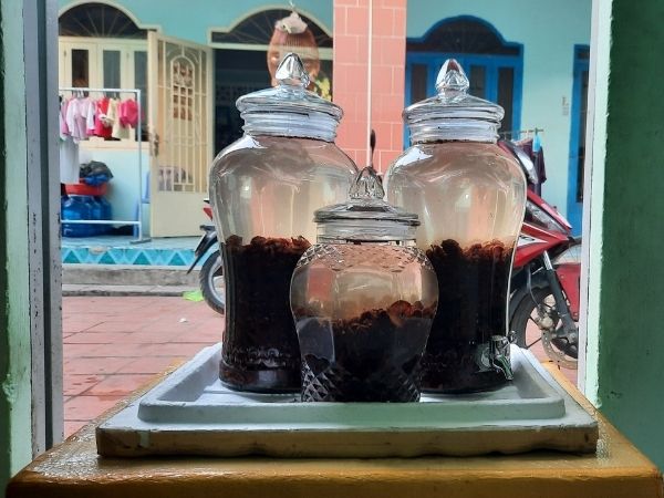 Bình Rượu Ngâm Táo Mèo Khô