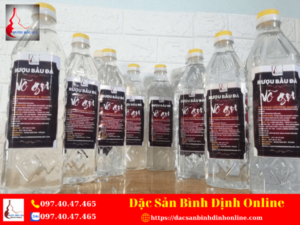 Chai Rượu Bầu Đá Thương Hiệu Võ Gia