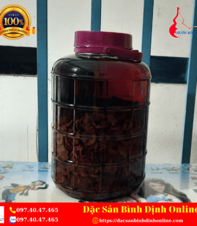 Bình Rượu Táo Mèo Ngâm Sẵn