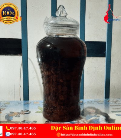 Bình Rượu Táo Mèo Ngâm Sẵn
