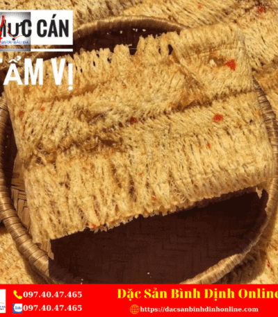 Mực Cán Con Tẩm Vị - Đặc Sản Bình Định
