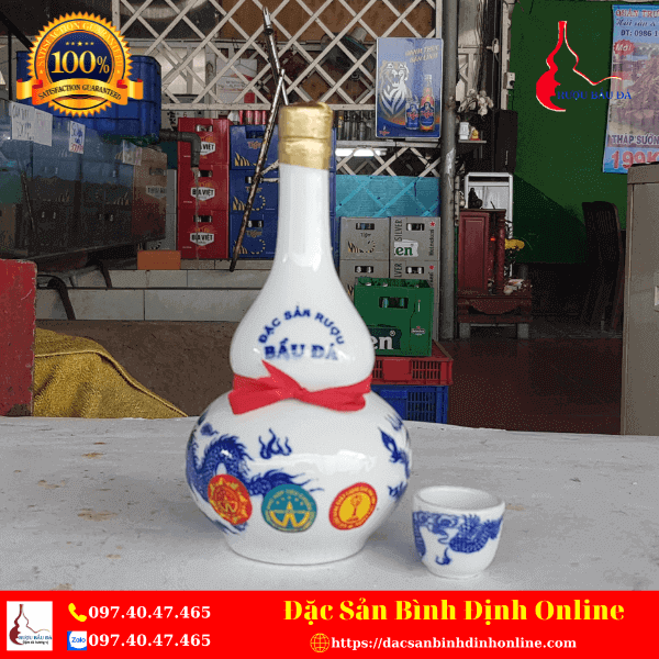 Bình Đựng Rượu Bầu Đá Đẹp - Sang Trọng