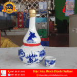 Bình Đựng Rượu Bầu Đá Đẹp - Sang Trọng
