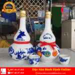 Bình Đựng Rượu Bầu Đá Đẹp - Sang Trọng