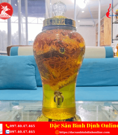 Bình Rượu Ngâm Đông Trùng Hạ Thảo 5L